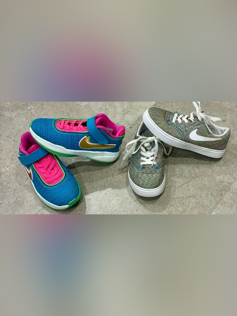 (2) pr. Girls NIKE Shoes, sz 12